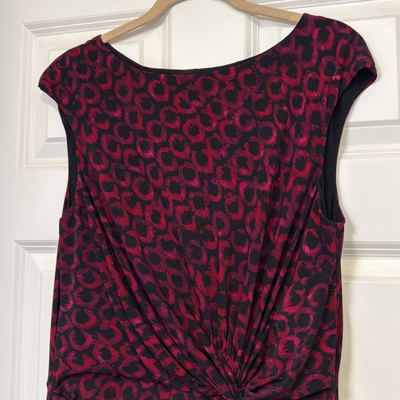 Lauren Ralph Lauren Black & Deep Red Dress - Picture 1 of 4